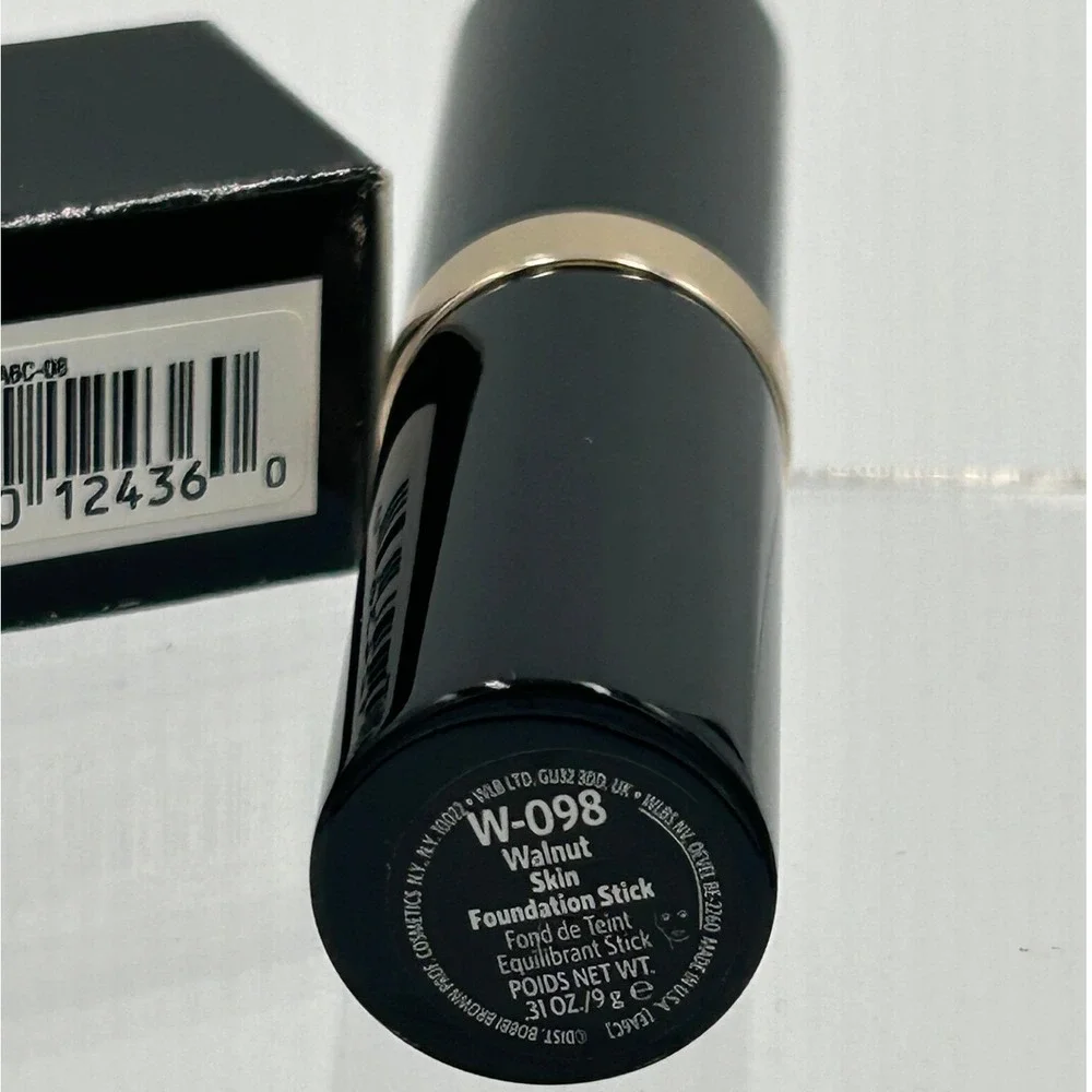 Bobbi‎ Brown Skin Foundation Stick Women 0.31oz Walnut W-098 NEW Full Coverage